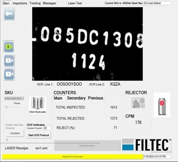 Lasetec 5 OCR Interface