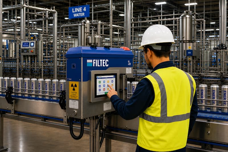 A line operator work on his Filtec Intellect-IN workstation