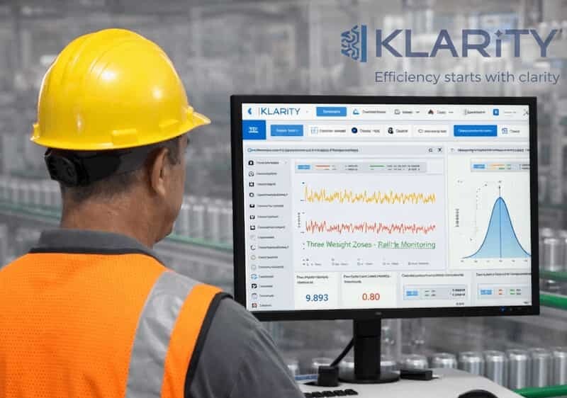 A manufacturing worker using KLARiTY by Kestrel Vision