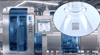 Filtec Empty Bottle Inspection with QR Code Reading